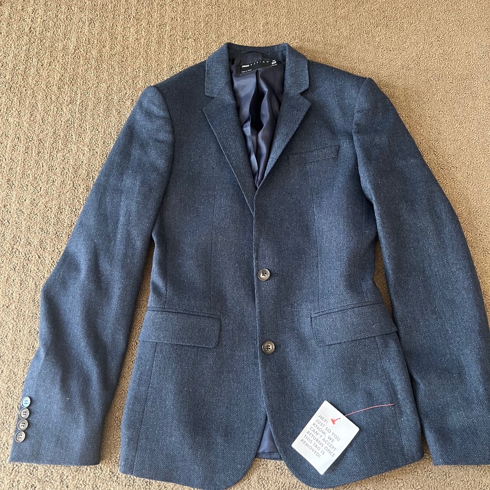 ASOS design men’s size 34 regular navy blazer